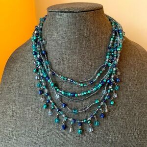 Crystal Layered Necklace by Joan Rivers